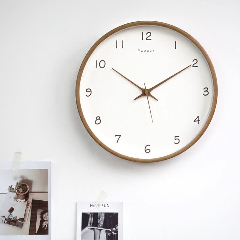 Skorter | Silent Solid Wood Analog Wall Clock