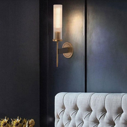 Single Head Crystal Shade Candlestick Wall Sconce Amorra - SKØRTER