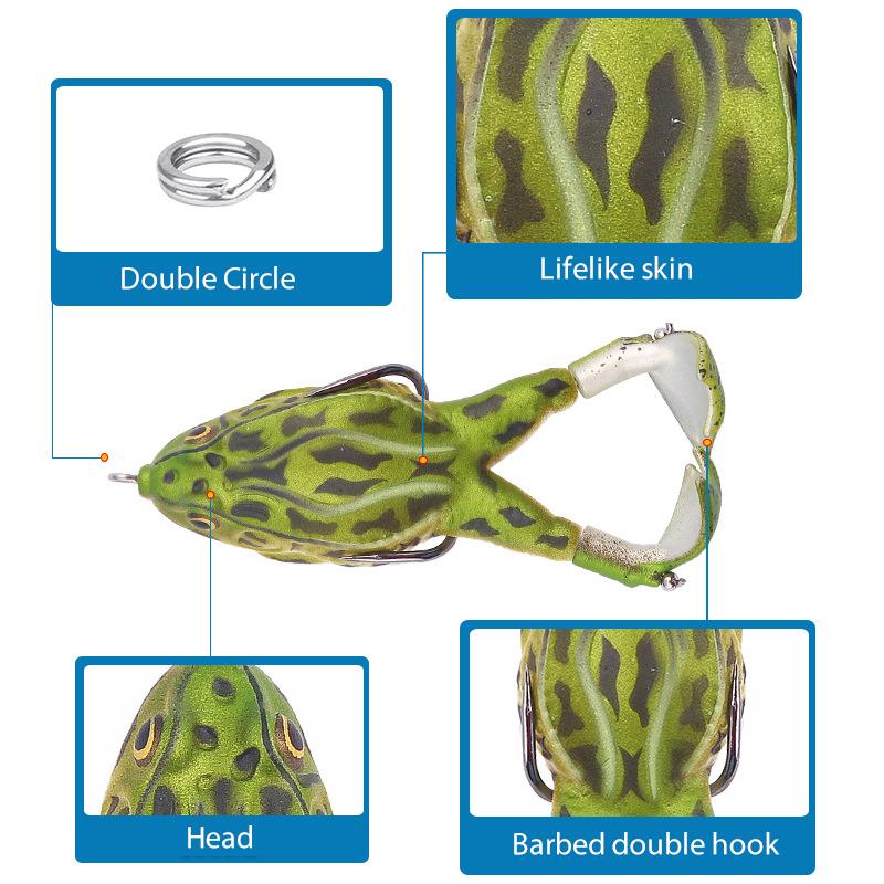 Skorter Double Propeller Frog Soft Bait - SKØRTER