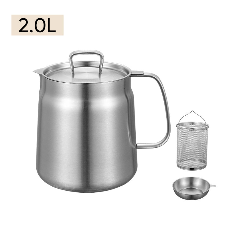 Skorter | 2-in-1 304 Stainless Steel Multifunctional Oil Filter Pot