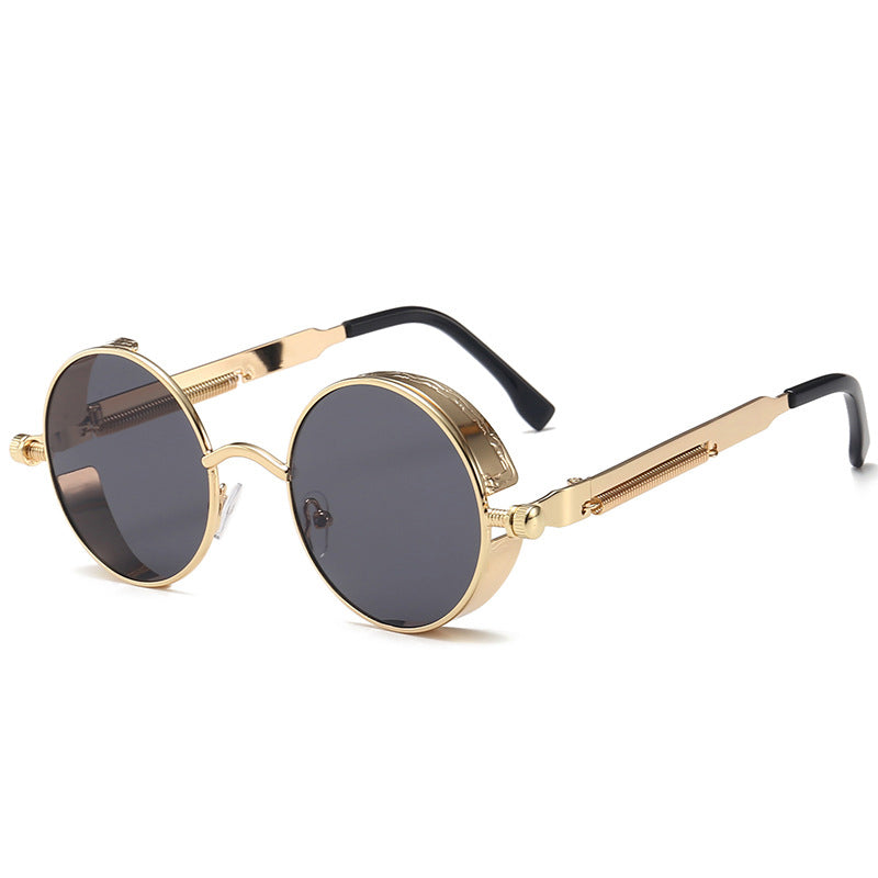 Skorter | Sunglasses Steampunk Round Lens Metal Frame Unisex Glasses