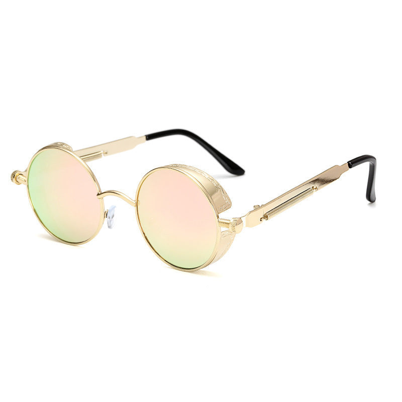 Skorter | Sunglasses Steampunk Round Lens Metal Frame Unisex Glasses