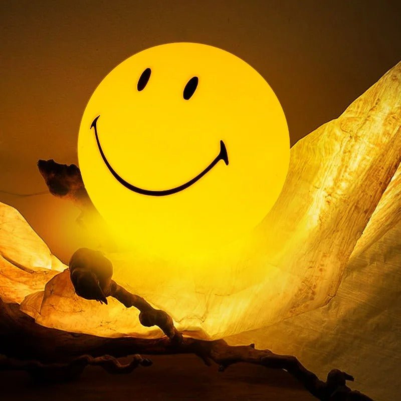 Skorter | LED Rechargeable Smiley Night Light | Cute Glow Buddy for Kids' Bedroom & Nursery Decor