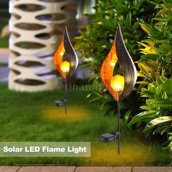 Skorter | Solar Energy LED Simulated Flame Light Lawn Lantern Lamp Waterproof Outdoor Light