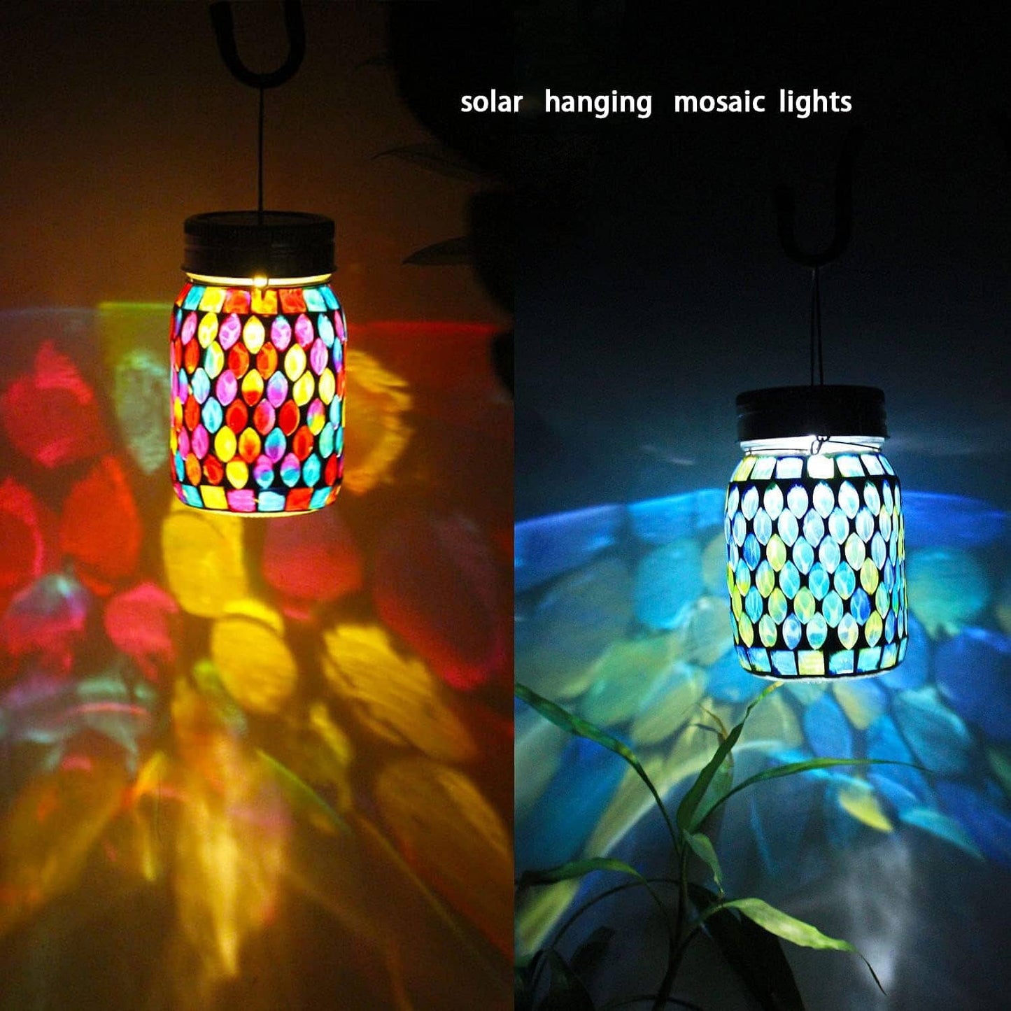 Skorter | Solar Mosaic LED Waterproof Outdoor Hanging Lanterns