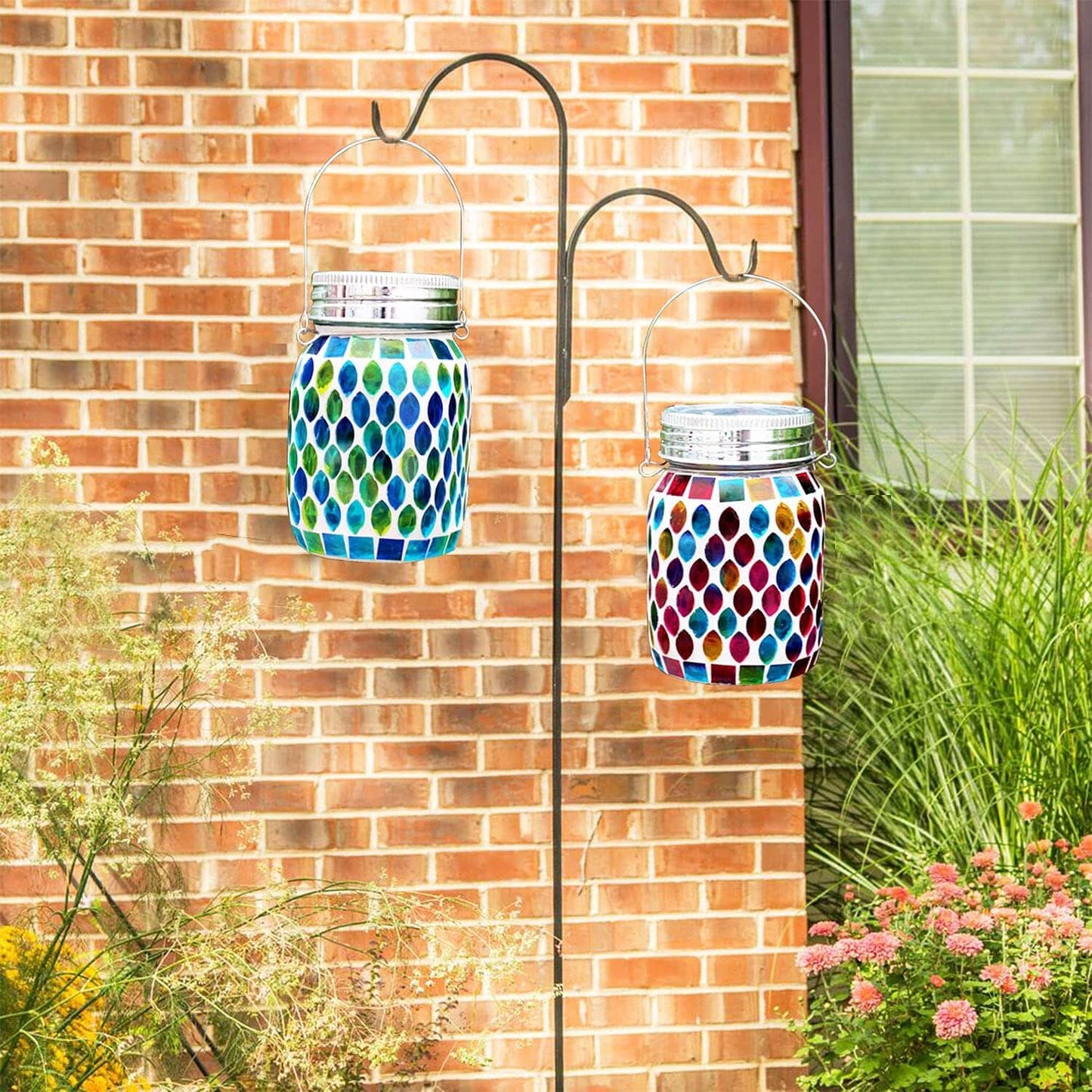Skorter | Solar Mosaic LED Waterproof Outdoor Hanging Lanterns