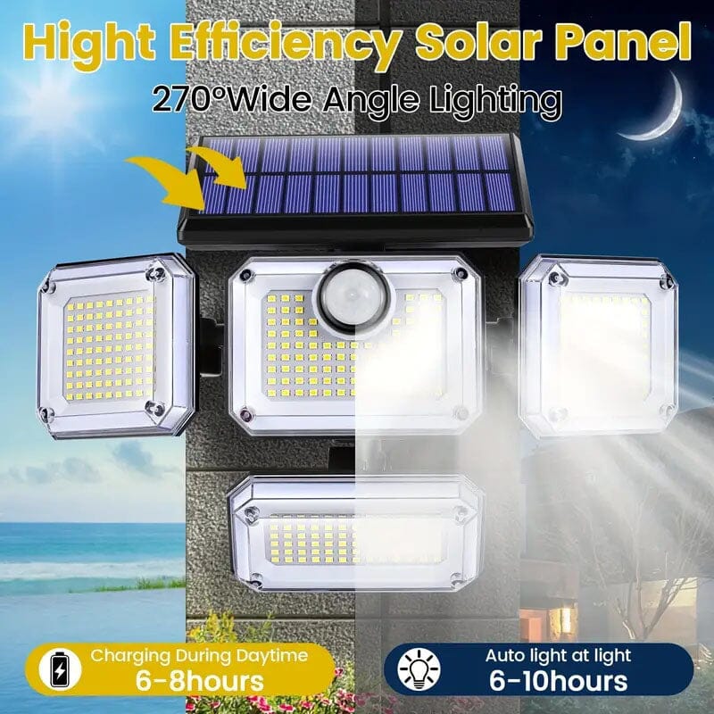 Skorter | Sold outdoor lighting 333 LED lamps with motion sensor 4 heads