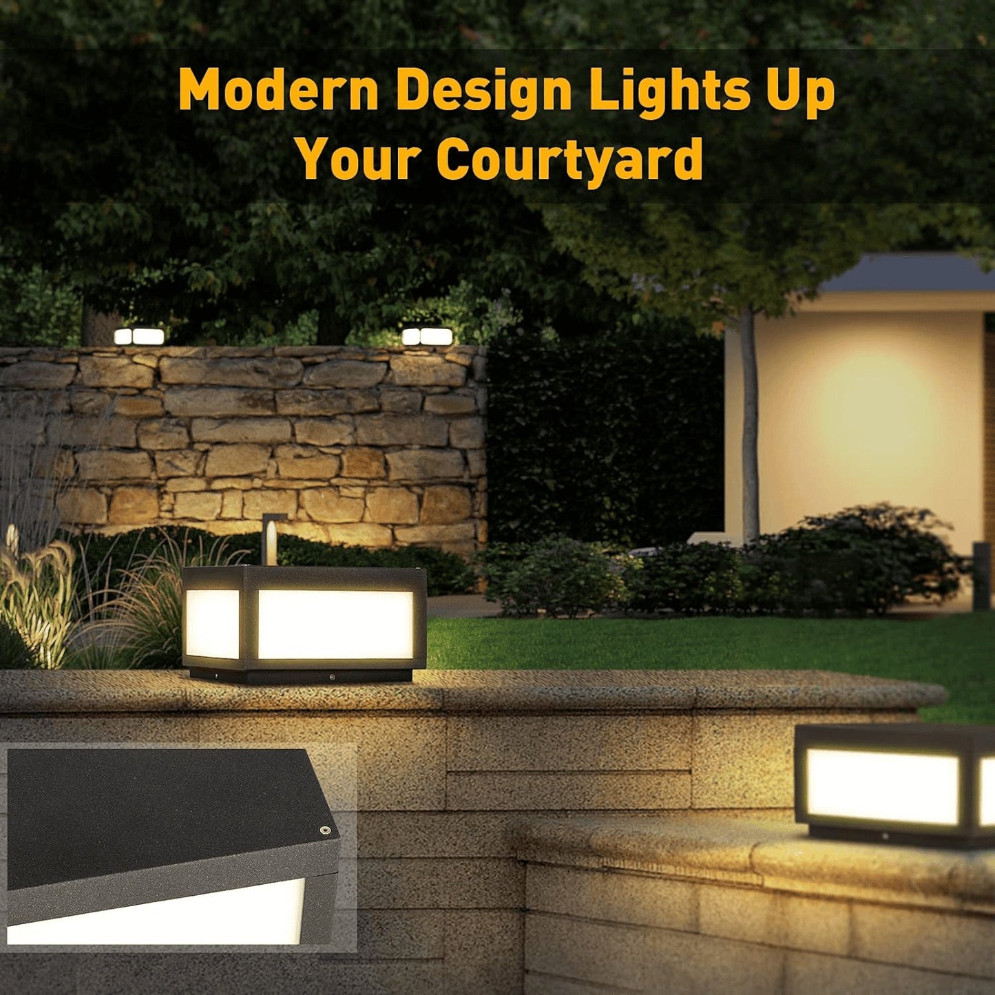 Solar Outdoor Modern Post Light - SKØRTER