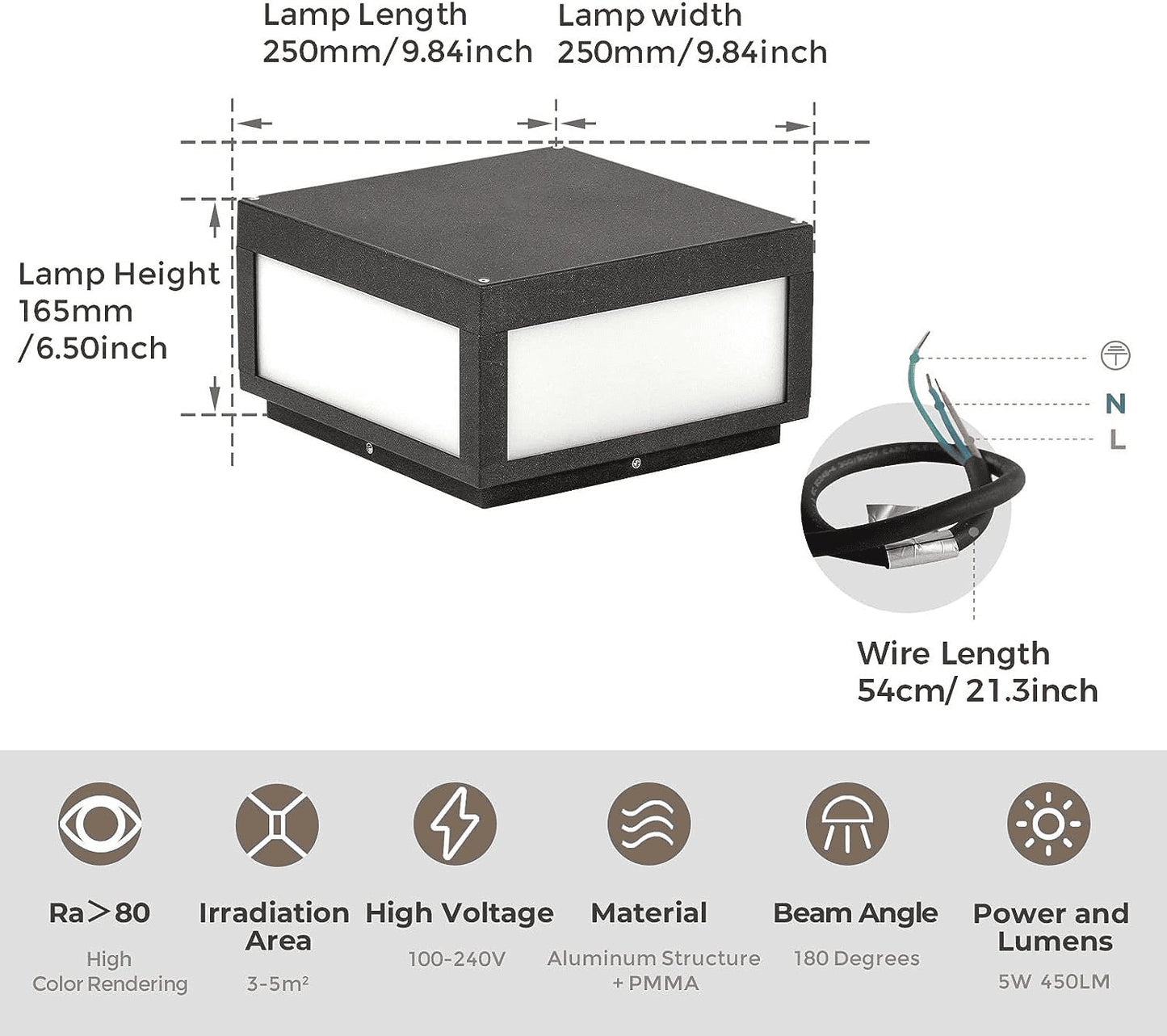 Solar Outdoor Modern Post Light - SKØRTER