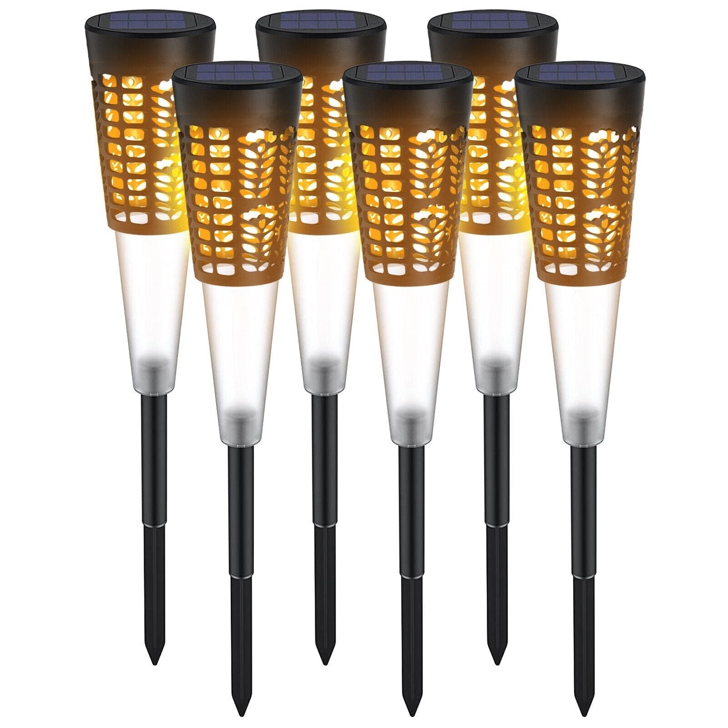 Solar Pathway Lights Hollow out Decor IP54 Waterproof Solar Powered Garden Light - SKØRTER
