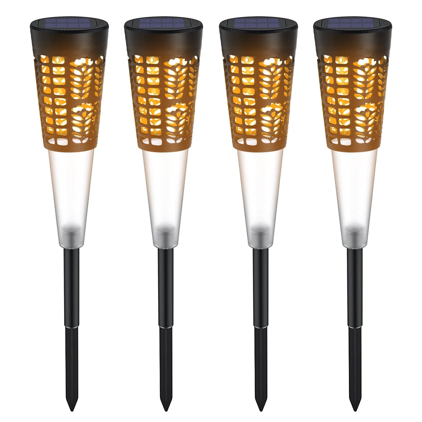 Solar Pathway Lights Hollow out Decor IP54 Waterproof Solar Powered Garden Light - SKØRTER
