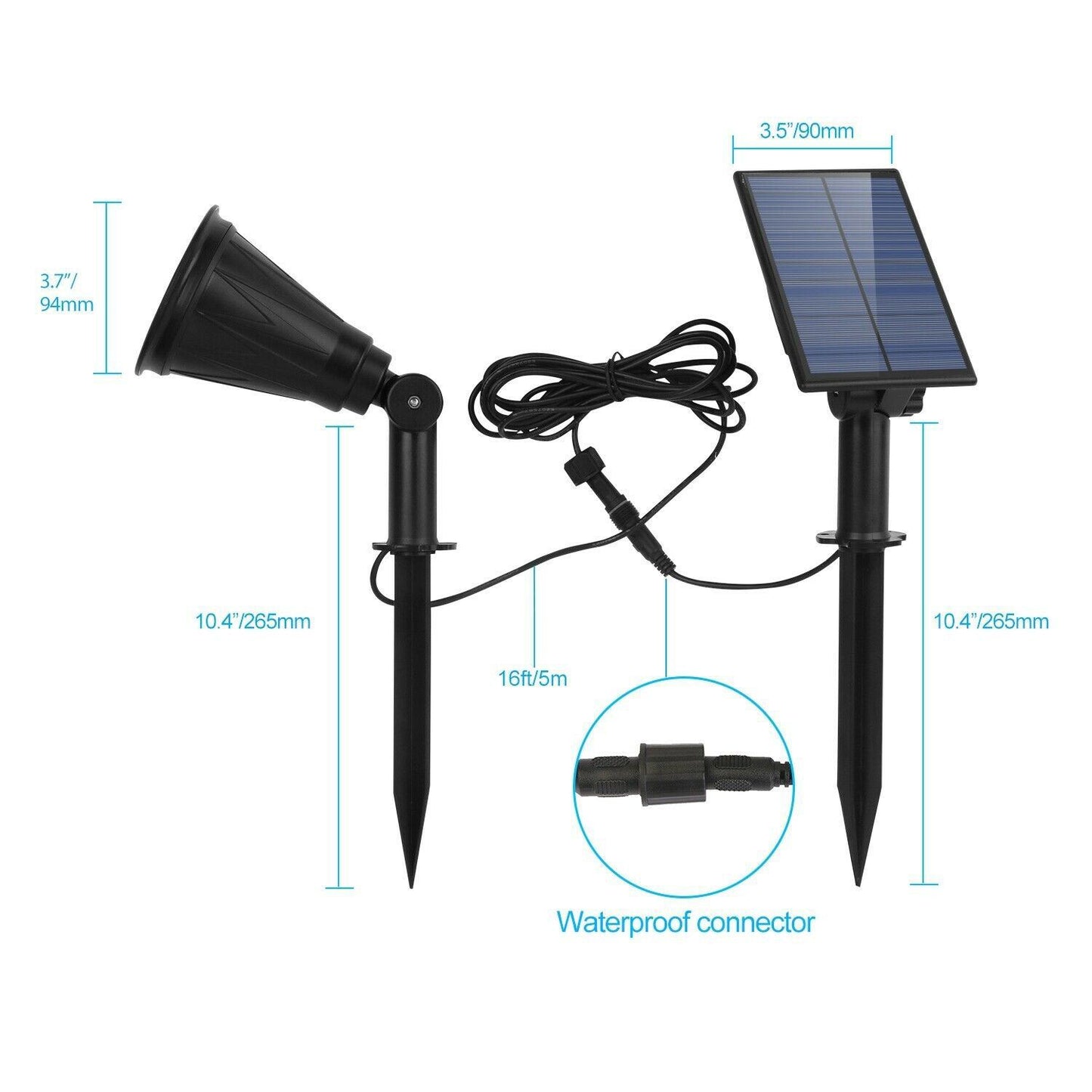 Skorter | Solar Powered Spotlight Outdoor Garden Lamp Waterproof