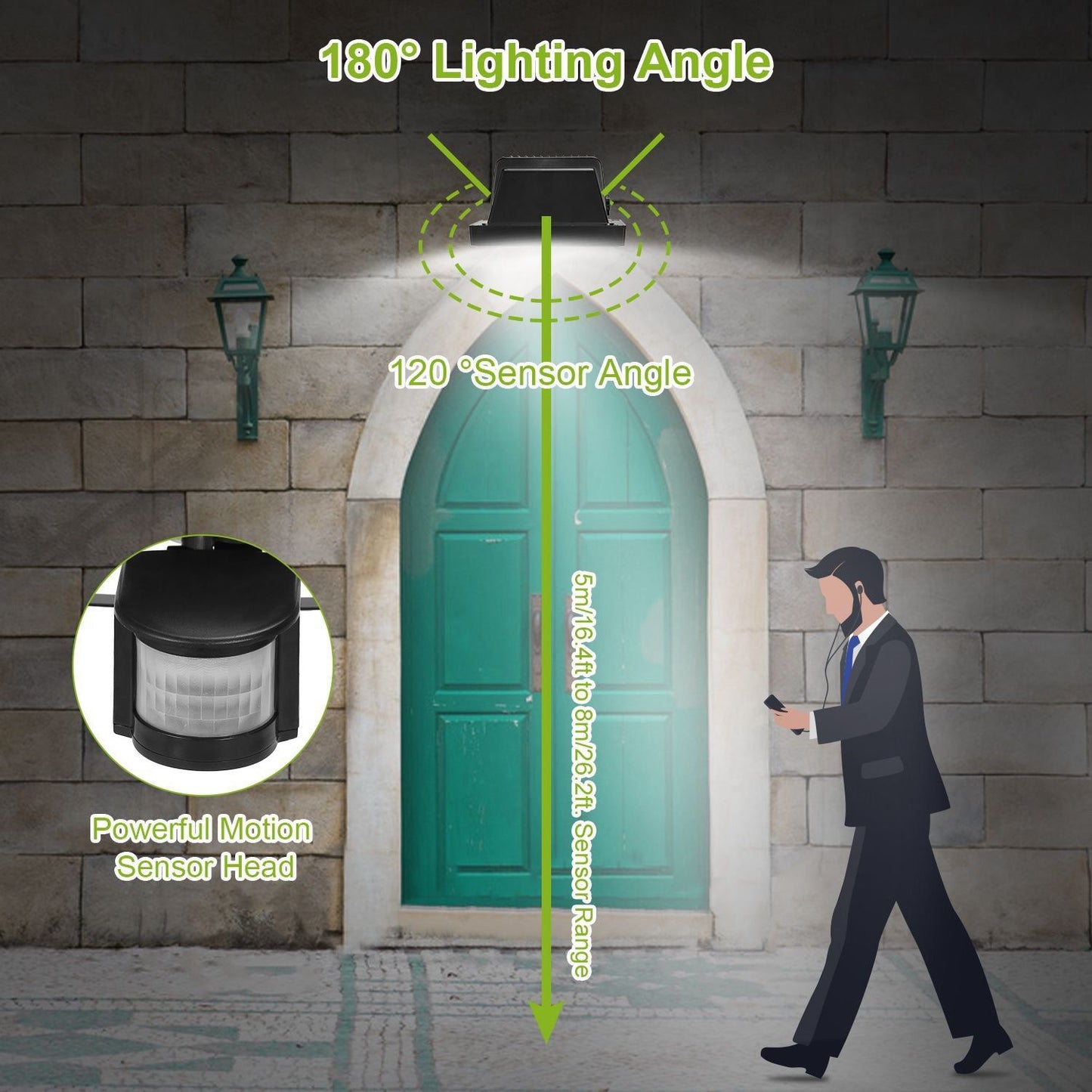 Skorter | Solar Wall Light 120 LEDs