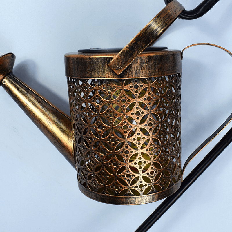 Skorter | Solar Watering Can Lamp – Wrought Iron Garden Light with 36 Warm LEDs for Magical Outdoor Ambience