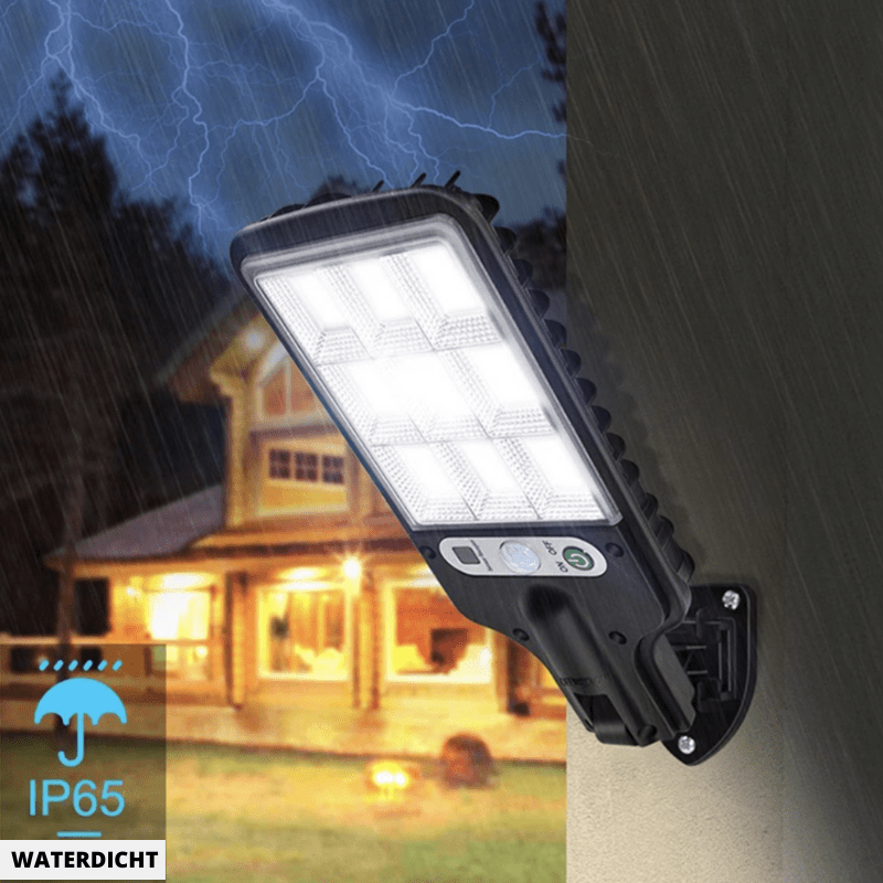Skorter | SolarBright Motion Sensor Garden Lamp – Wireless IP65 Outdoor LED Light with Remote Control & 6000K Cool White Illumination