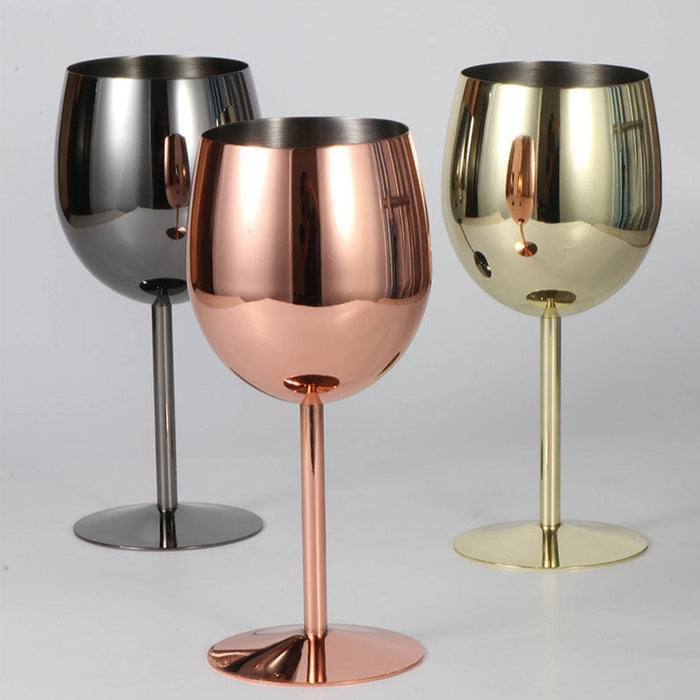 Skorter | 500ml Stainless Steel Wine Glasses