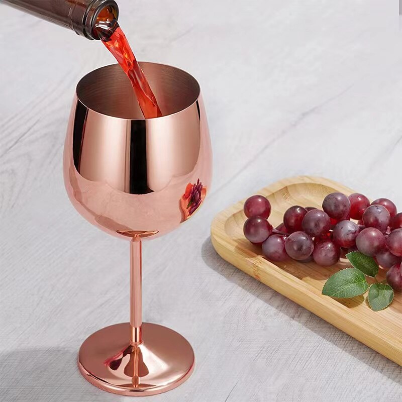 Skorter | 500ml Stainless Steel Wine Glasses
