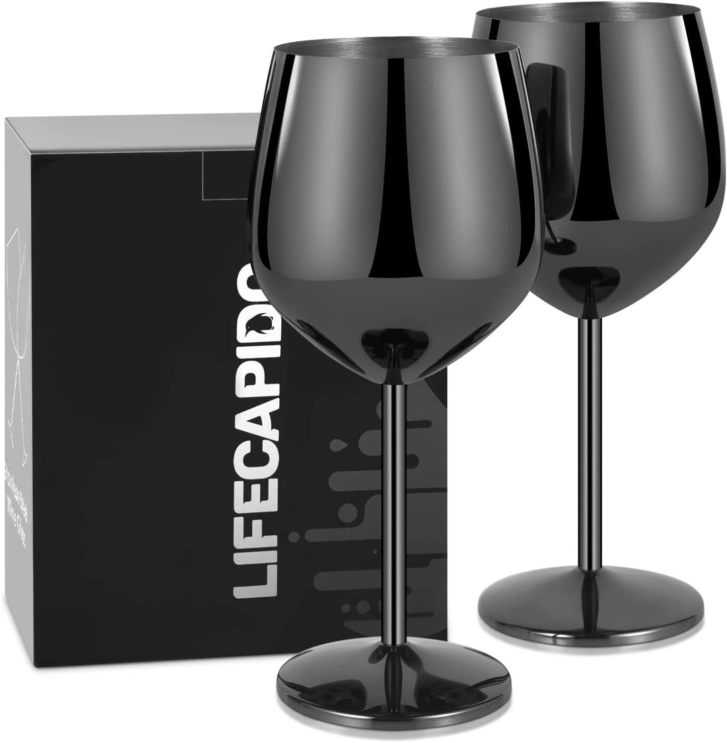 Skorter | 500ml Stainless Steel Wine Glasses