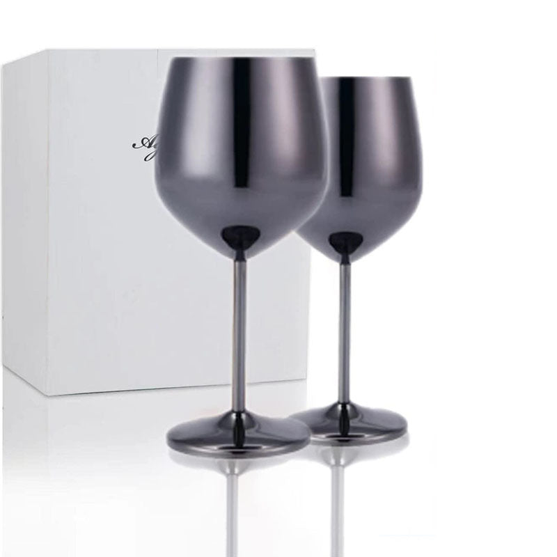 Skorter | 500ml Stainless Steel Wine Glasses