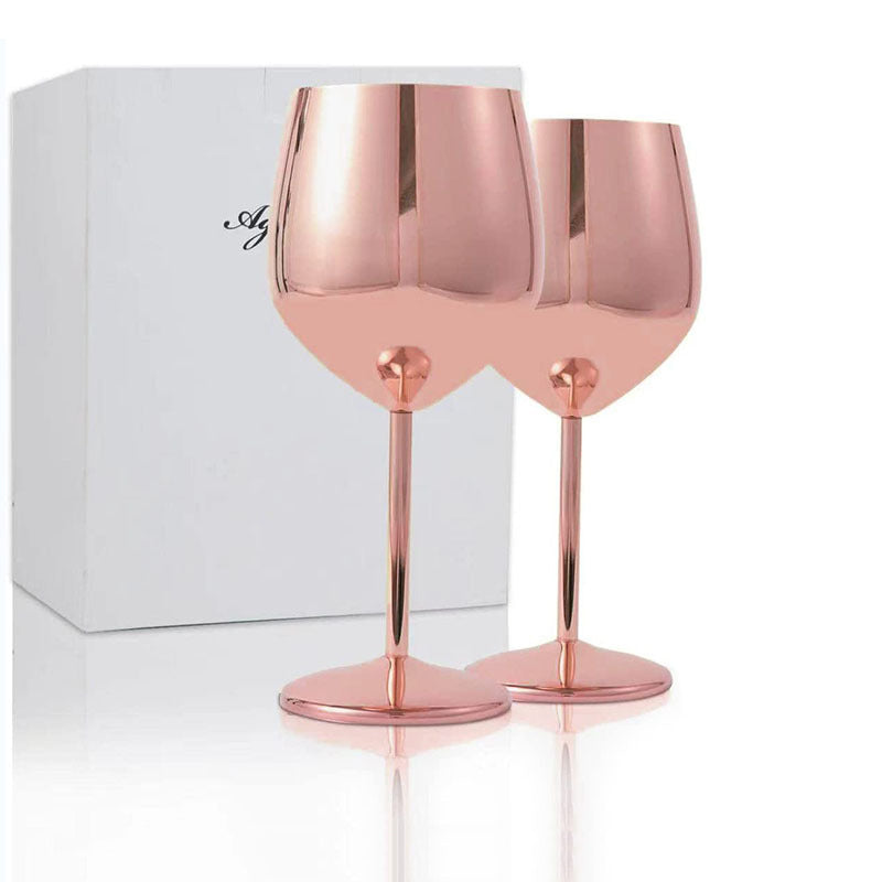Skorter | 500ml Stainless Steel Wine Glasses
