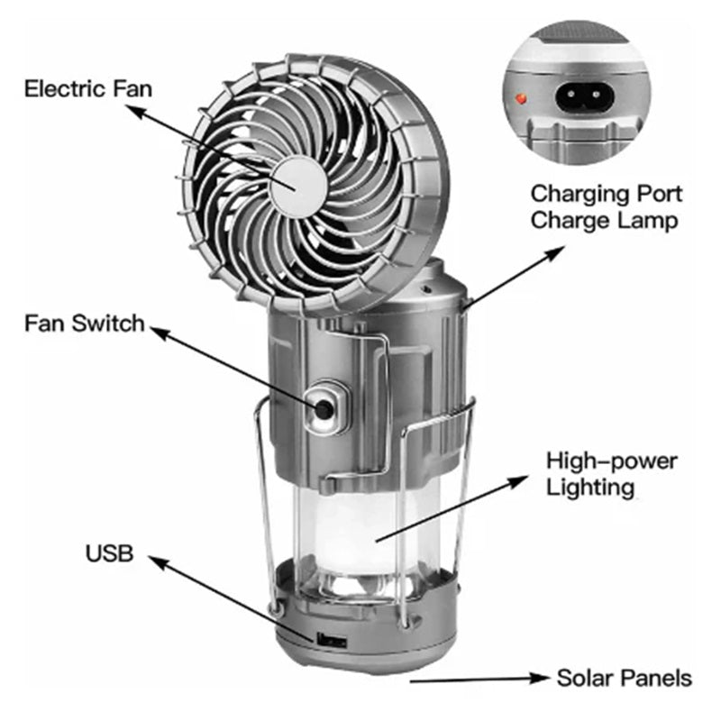 Skorter | 2-in-1 Adventure Solar Light & Portable Fan