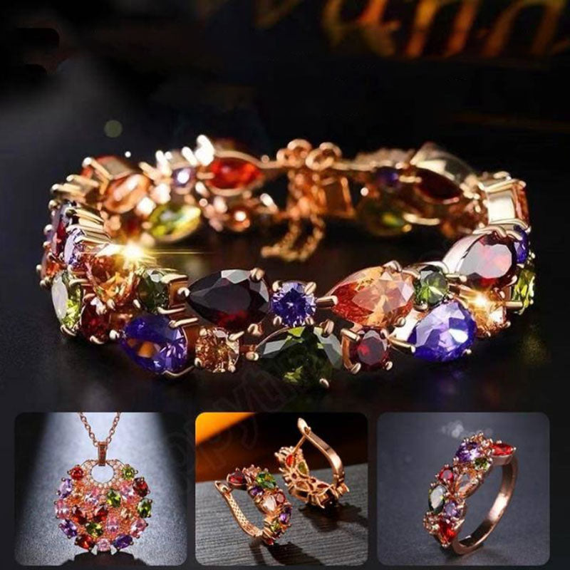 Skorter | Earrings, bracelets, necklaces or rings with colored zircon for women