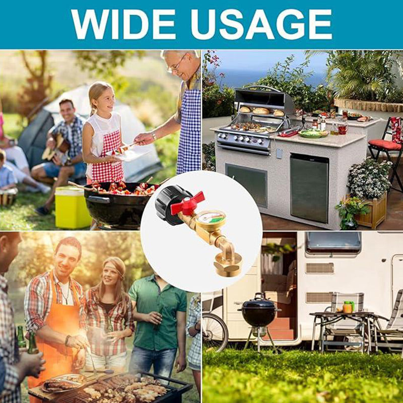 Skorter | Adapter for propane filling with angle and gauge