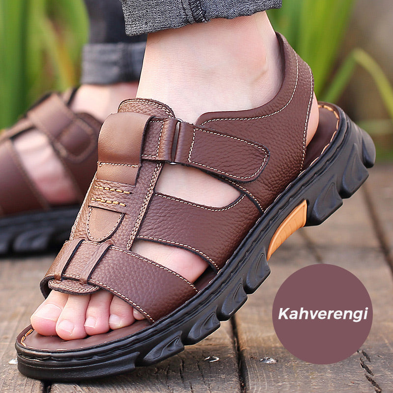 Skorter | Breathable summer sandals in leather for men
