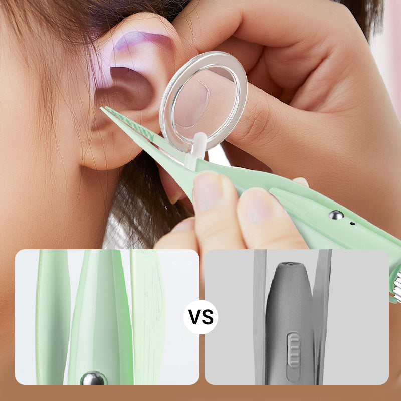 Skorter | Rechargeable, illuminated ear cleaners in metal, set of 3 pcs.