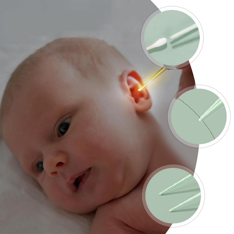 Skorter | Rechargeable, illuminated ear cleaners in metal, set of 3 pcs.