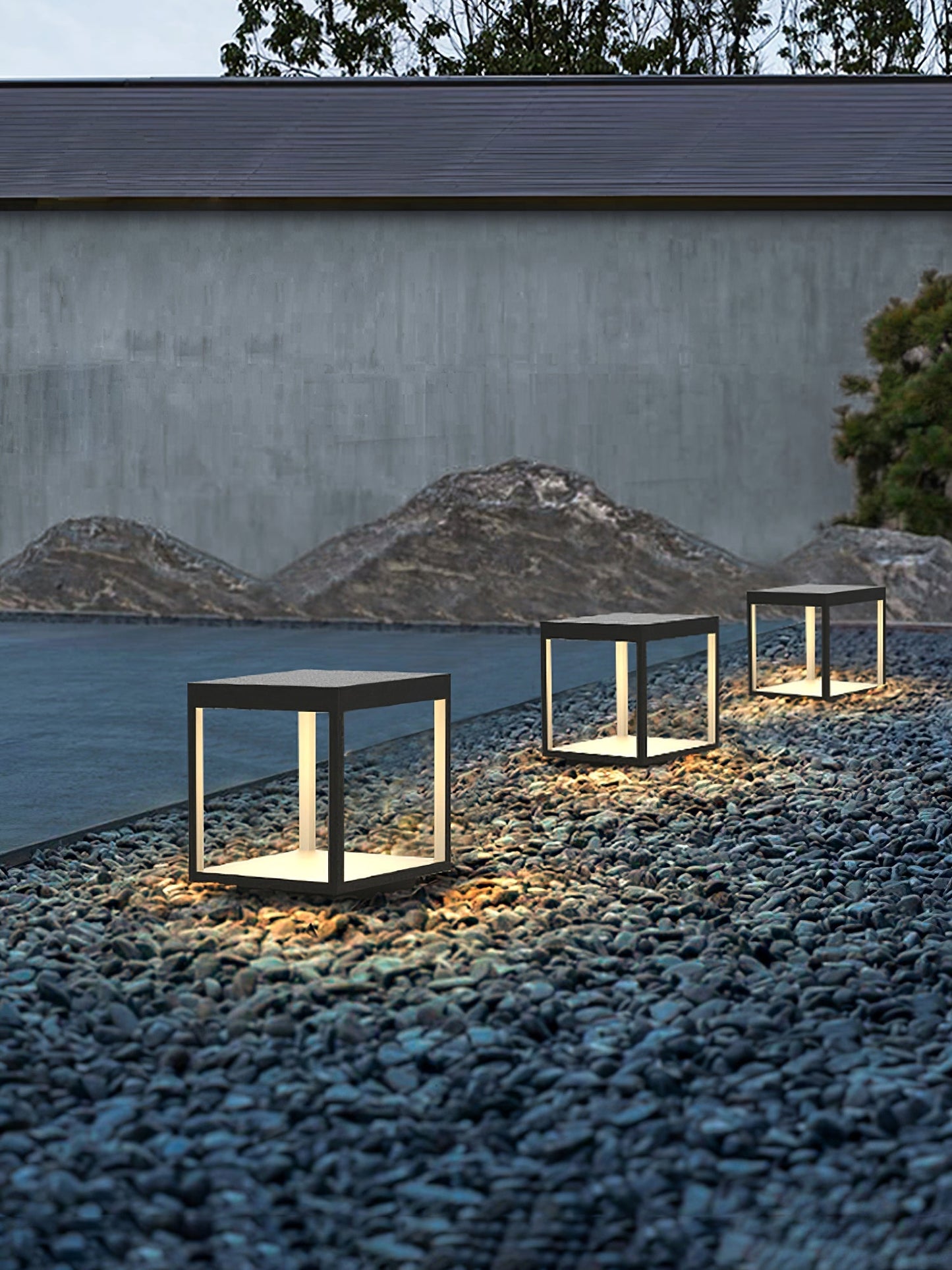 Square Frame Fence Post Garden Light - SKØRTER
