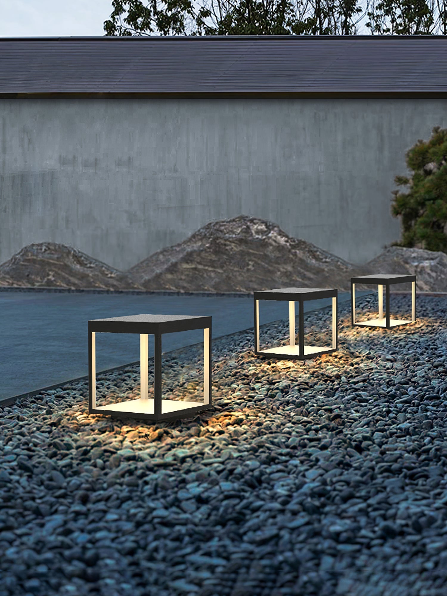 Square Frame Fence Post Garden Light - SKØRTER
