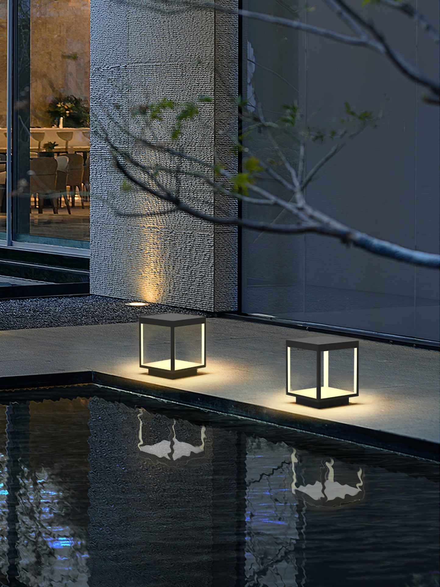 Square Frame Fence Post Garden Light - SKØRTER