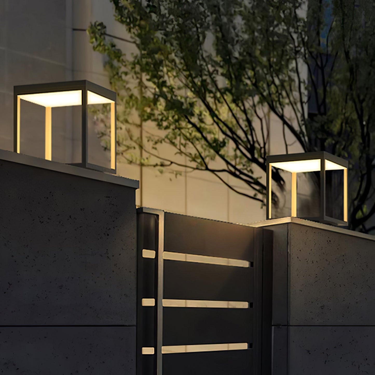 Square Frame Fence Post Garden Light - SKØRTER