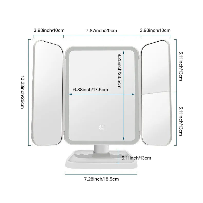 Skorter | Smart Tri LED Makeup Mirror