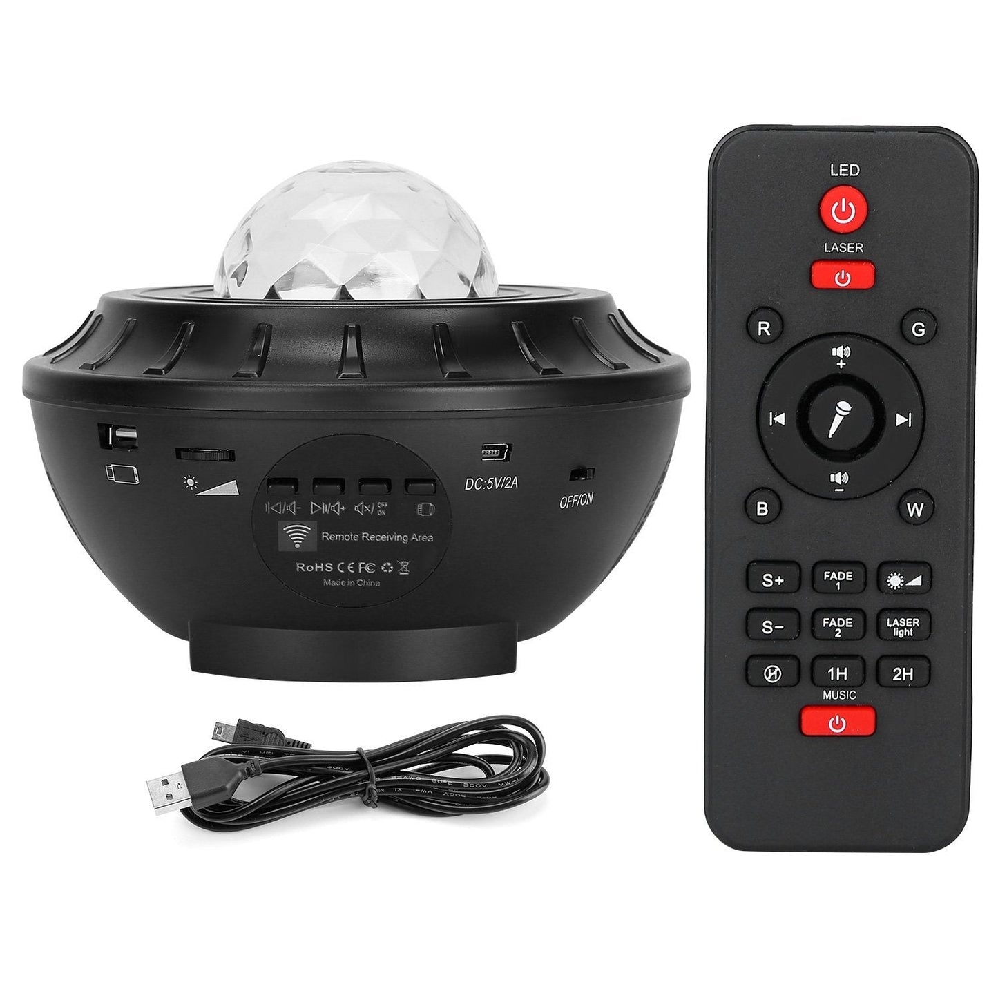 Skorter | Star Projector Lamp RGBW Wireless Music Speaker Night Light