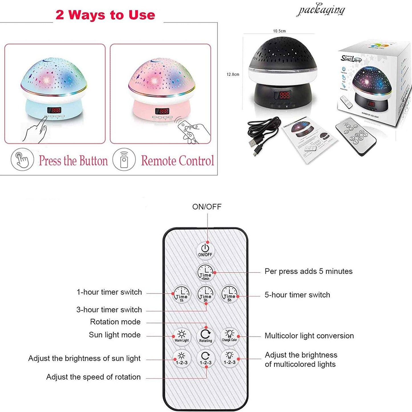 Skorter | Star Projector Night Lamp for Kids