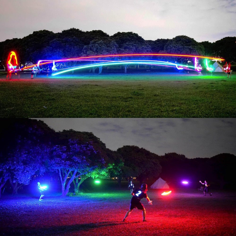 Skorter | STARSPIN – LED Light-Up Frisbee for Nighttime Outdoor Play