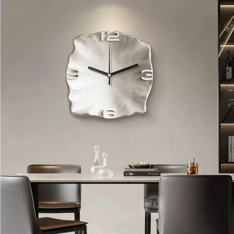 Skorter | StoneAura – Modern Sandstone-Effect Wall Clock with Silent Quartz