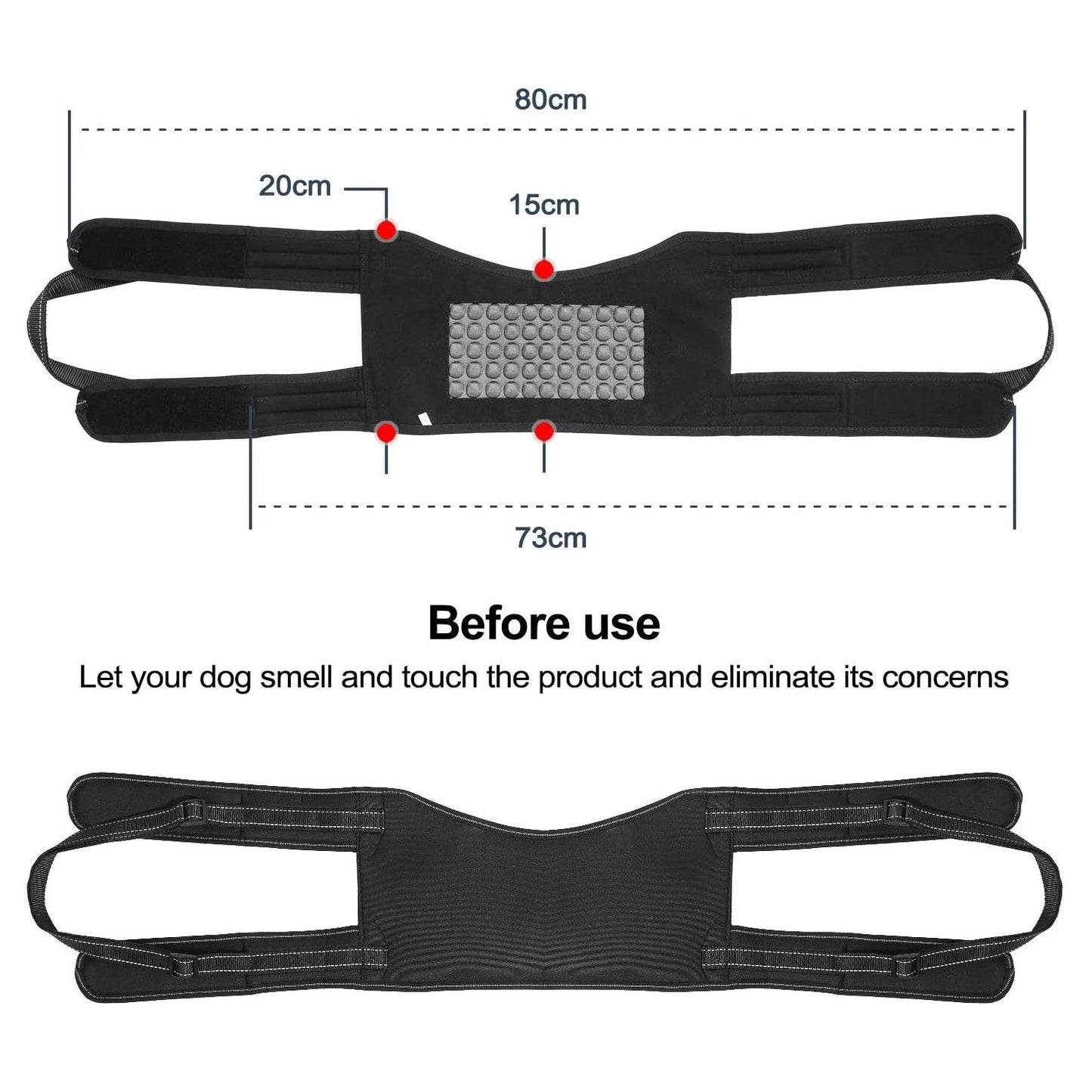 Skorter | Support Belt Set Adjustable Chest Strap for Elderly Disabled Dog