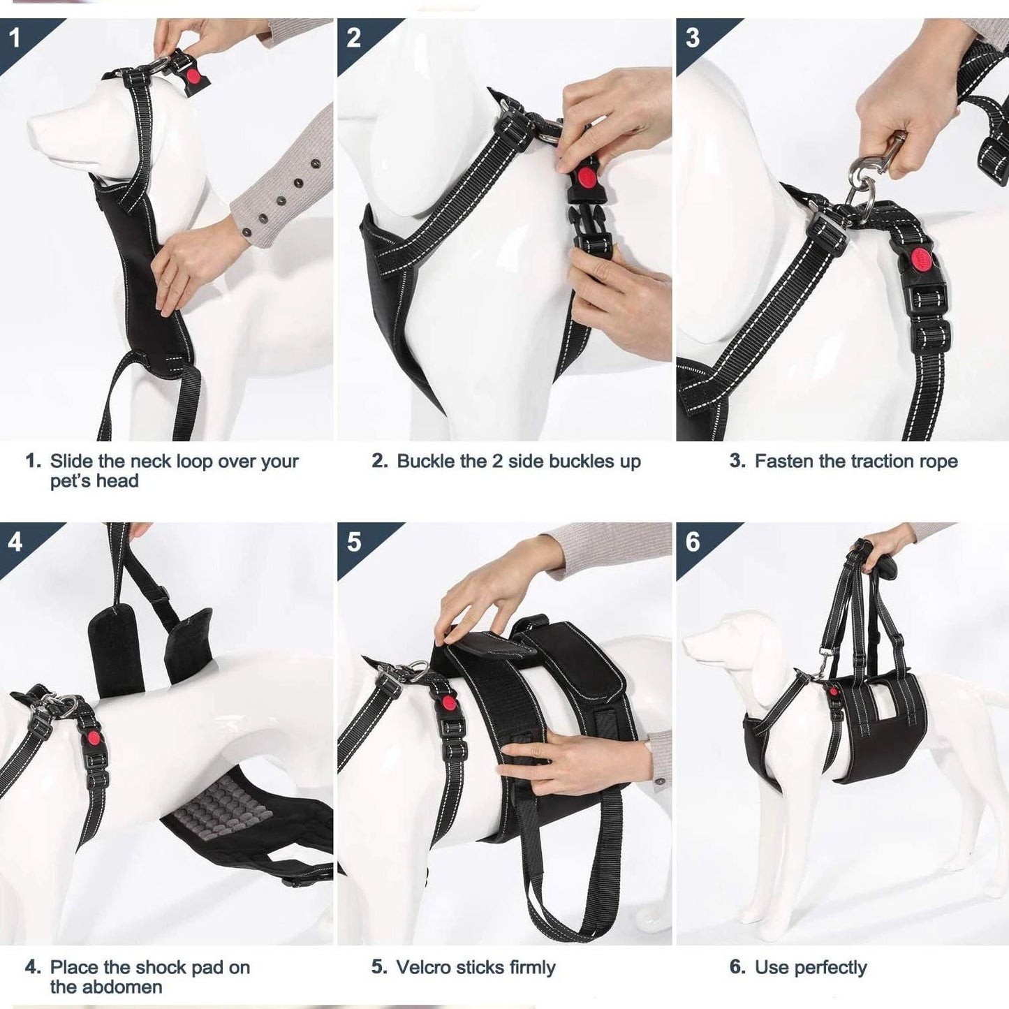 Skorter | Support Belt Set Adjustable Chest Strap for Elderly Disabled Dog