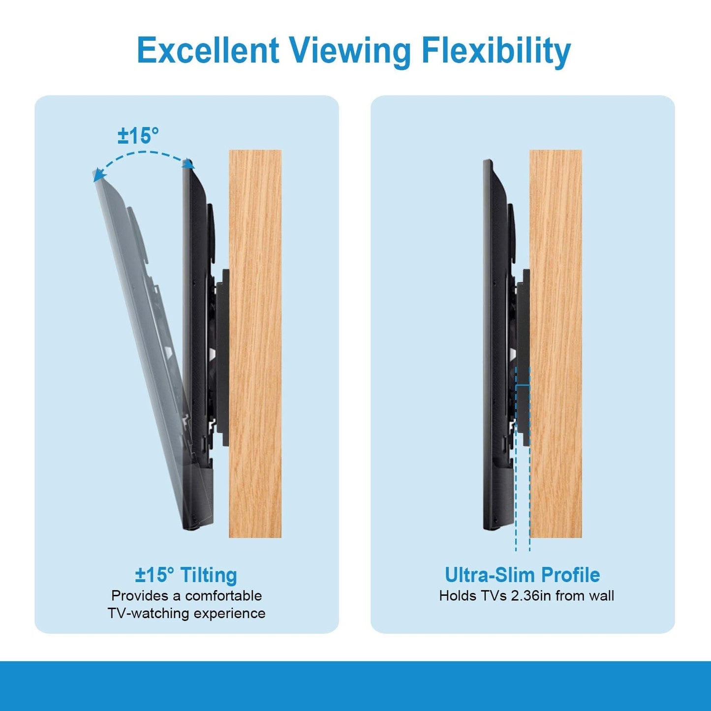 Skorter | Tilt TV Wall Mount Bracket for 37"-70" LED/LCD/PLASMA Flat TV