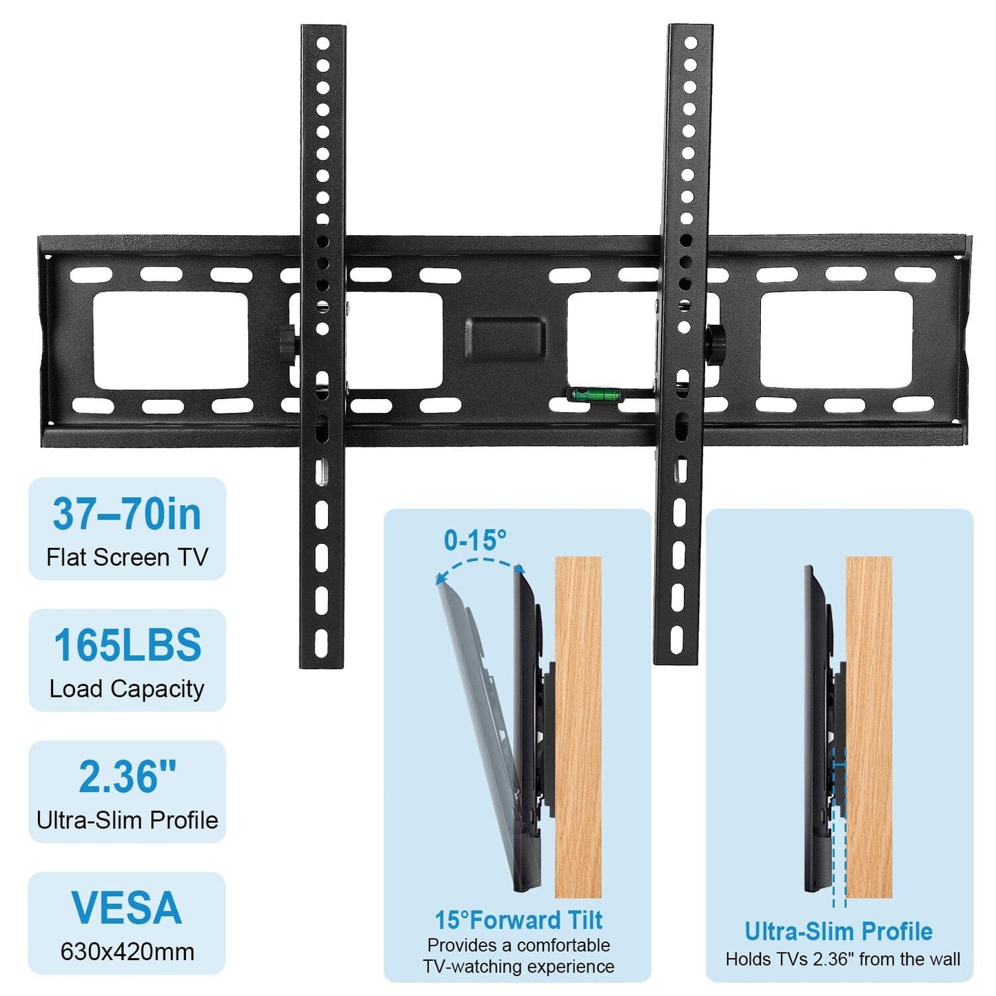 Skorter | Tilt TV Wall Mount Bracket for 37"-70" LED/LCD/PLASMA Flat TV