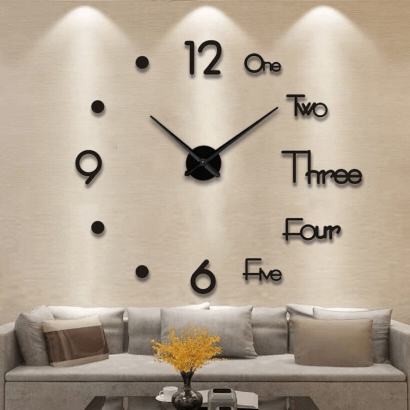 Skorter | DEPTHAURA – Silent 3D Acrylic Wall Clock for Modern Interiors