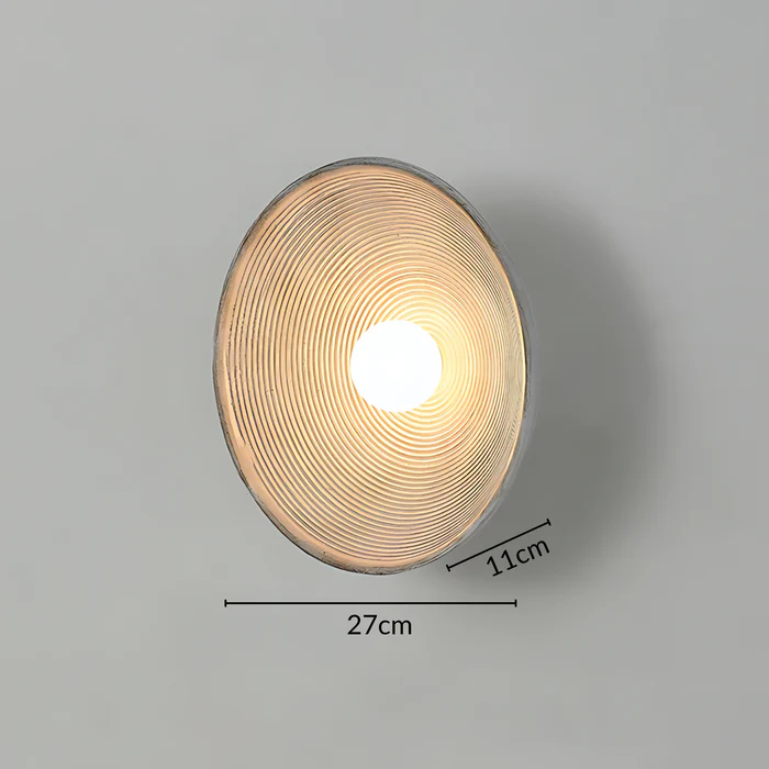 Skorter | Japanese Vintage Ridge Wall Lamp – Elegant Zen-Inspired LED Wall Light for Living Room, Bedroom & Hallways