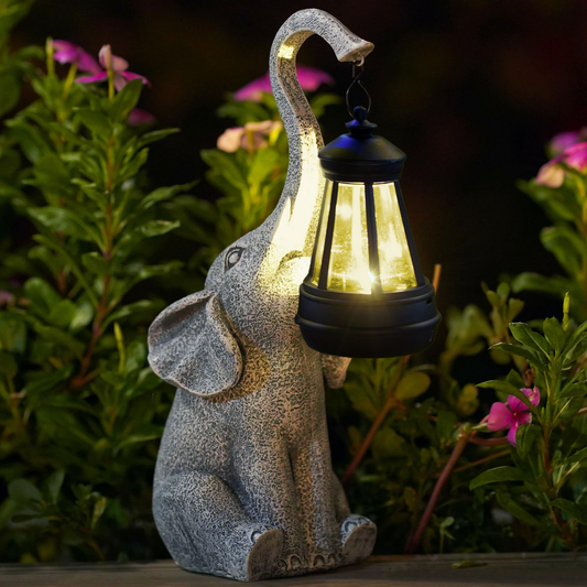 Skorter | Solar Elephant Garden Lamp – Warm Ambient Light