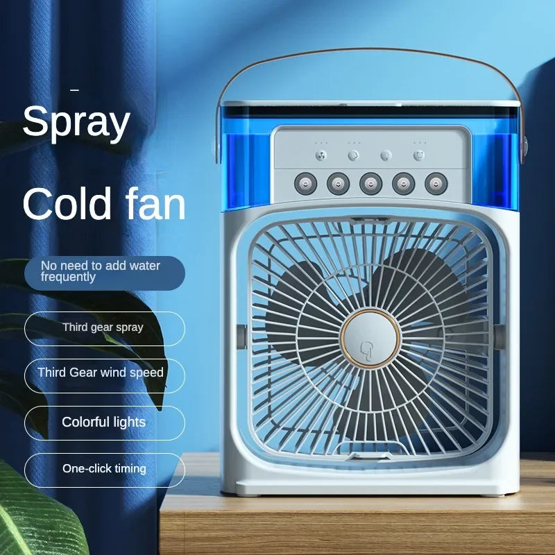 Skorter | Ultra-Cooling Portable Ice Mist Fan - Led Lights - Unique Powerful Cooling