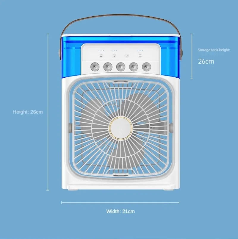 Skorter | Ultra-Cooling Portable Ice Mist Fan - Led Lights - Unique Powerful Cooling