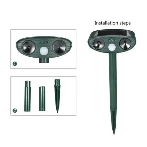 Ultrasonic Deer Repeller - Pack Of 4 Solar Powered - Get Rid of Deer in 48 Hours - SKØRTER