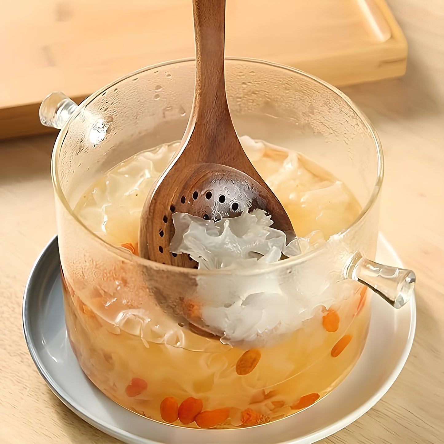 Skorter kitchen utensils in natural wood set